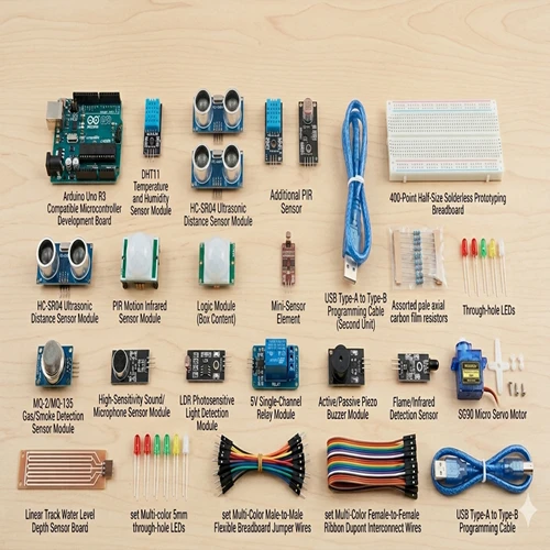 Introductory Arduino Uno IoT Starter & Sensor Development Kit